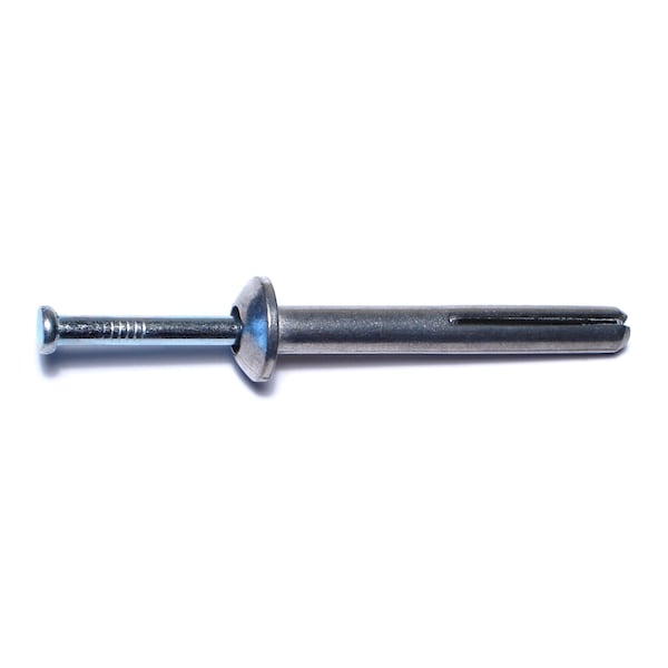 Midwest Fastener Nail Drive Anchor, 1/4" Dia., 2" L, Steel Zinc Plated, 1000 PK 07869 - main